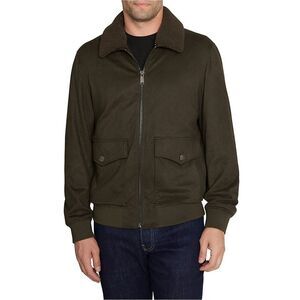 Sam Edelman Mens Faux Shearling Bomber Jacket, NWT